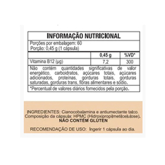 Vitamina B12 60cps (1 ao dia) Duom