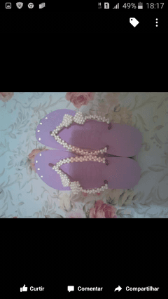 chinelos havaianas decorados /customizados com pelucia, perolas,macrame,laços,manta,lonita /* todas as cores / modelos e numeraçao