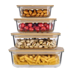 Contenedor rectangular Bambu - comprar online
