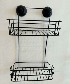 Rack cromado doble vertical NEGRO en internet