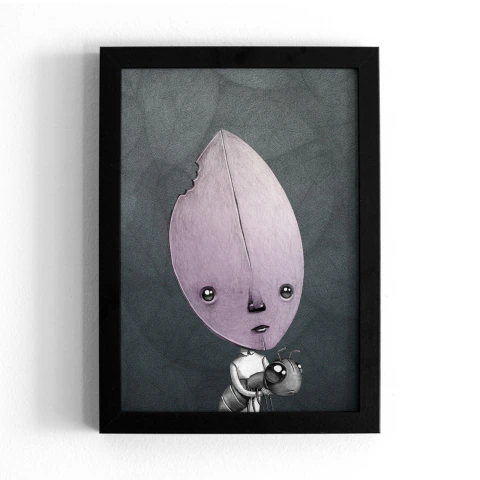 Lámina ilustrada enmarcada (impresión) – 040 - comprar online