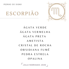 pedras do signo de Escorpião