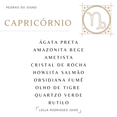 pedras signo Capricórnio