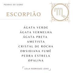 Colar signo Escorpião ágata preta banho ouro - loja online