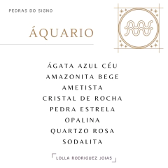 Colar signo Aquário pedra estrela banho ouro - loja online