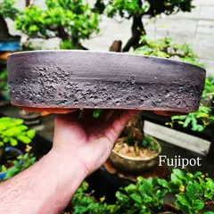 Vaso cerâmico FujiPot alta queima sem esmalte retangular A7,5x28x23cm - comprar online