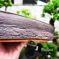 Vaso cerâmico FujiPot alta queima sem esmalte retangular A6,4x29x20cm na internet