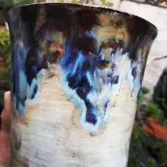Vaso cerâmico FujiPot alta queima esmaltado A18,5x16cm na internet