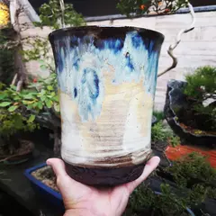 Vaso cerâmico FujiPot alta queima esmaltado A18,5x16cm - comprar online
