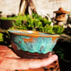 Vaso cerâmico FujiPot alta queima esmaltado A4,5x10cm - comprar online