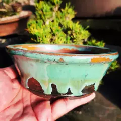 Vaso cerâmico FujiPot alta queima esmaltado A5x13cm - comprar online