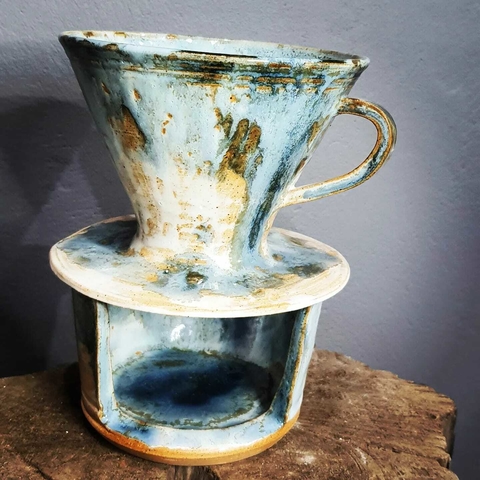 Conjunto de coador de café em cerâmica FujiPot exclusiva