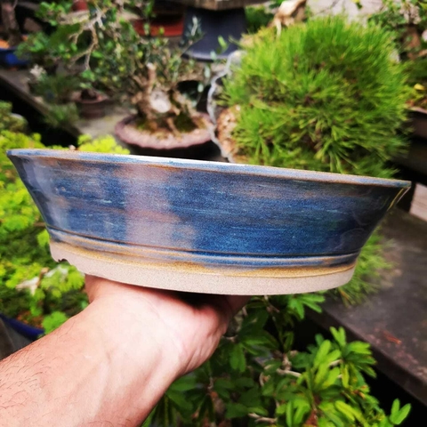 Vaso cerâmico FujiPot alta queima esmaltado A6,4x26Cm