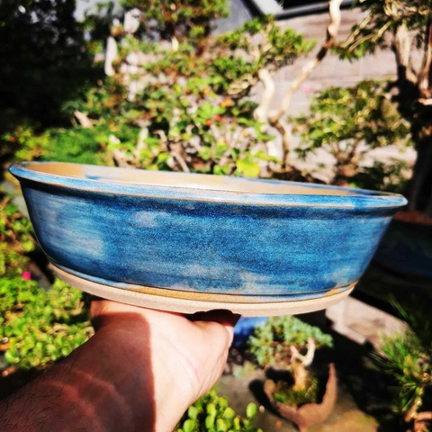 Vaso cerâmico FujiPot alta queima esmaltado A6x25Cm