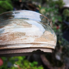 Vaso cerâmico FujiPot alta queima esmaltado A5x11Cm