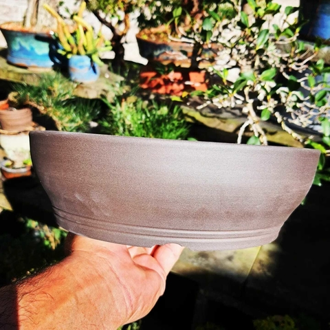 Vaso cerâmico FujiPot alta queima sem esmalte A7x23,5Cm