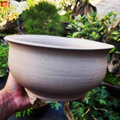 Vaso cerâmico FujiPot alta queima sem esmalte A13x22Cm