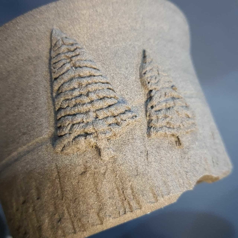 Vaso cerâmico FujiPot alta queima sem esmalte A8x14Cm