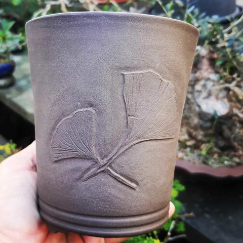 Vaso cerâmico FujiPot alta queima sem esmalte A13x11,5Cm
