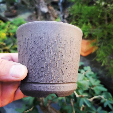 Vaso cerâmico FujiPot alta queima sem esmalte A7,5x8Cm