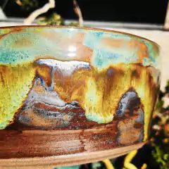 Vaso cerâmico FujiPot alta queima esmaltado A8,5x22Cm - comprar online