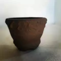 Vaso texturizado sem esmalte A4x5Cm
