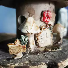 Casinha de cerâmica A12x12x12Cm na internet
