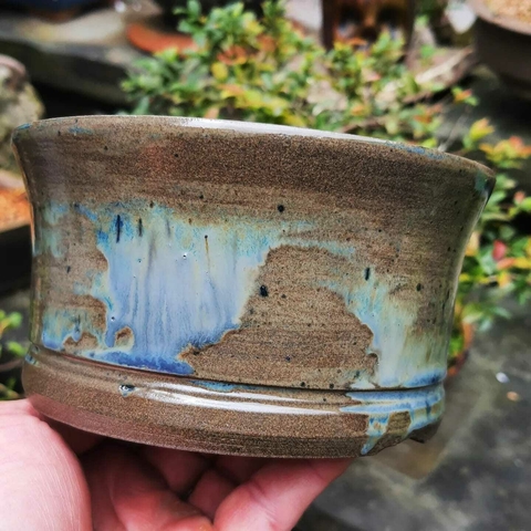 Vaso cerâmico FujiPot alta queima esmaltado A7,5X14Cm