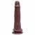 Prótese Maciça Com Ventosa 19,5 X 4Cm Chocolate Êxtase-codMVN06 - comprar online