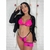 Conjunto Sexy Apressadinha Rosa Neon (TM)