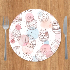 Jogo De 6 Capas De Sousplat Páscoa Md03 - comprar online
