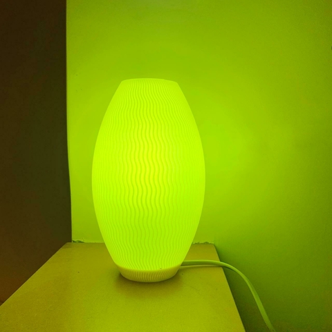 Lámpara de Diseño ~ Amarilla Curva Ondeada - comprar online