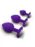 KIT DE PLUG EM SILICONE CONTENDO 3 UNIDADES - comprar online