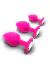 KIT DE PLUG EM SILICONE CONTENDO 3 UNIDADES