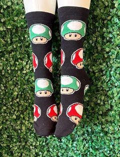 Medias Honguitos Mario Bros - Tienda Regalona