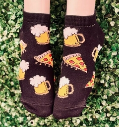 Soquetes pizza y birra - Los Simpsons - Tienda Regalona