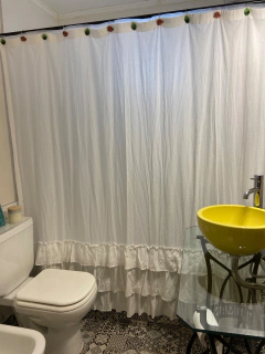 Cortina Tusor p/ Baño - Mimi Melón Deco