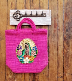 BOLSA de YUTE con Aplique Grande - Zazil Ha