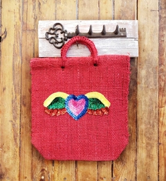 BOLSA de YUTE con Aplique Grande - tienda online