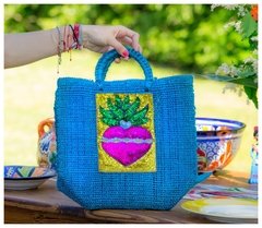 BOLSA de YUTE con Aplique Mediana - Zazil Ha
