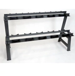 Mesa para Dumbell com 2 prateleiras Cinza Claro MDOB50 Uplift