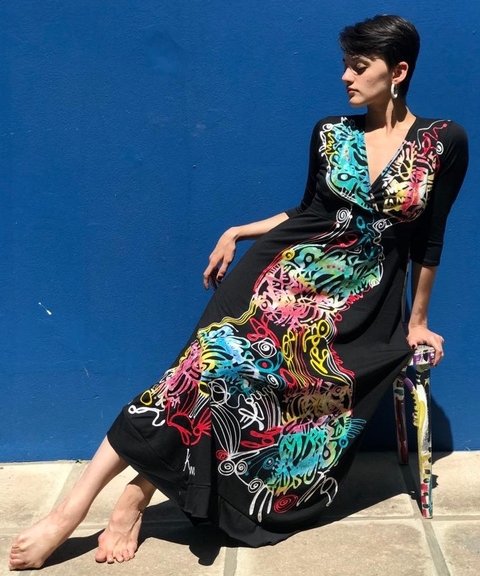 VESTIDO CLASSIC PICOS LARGO