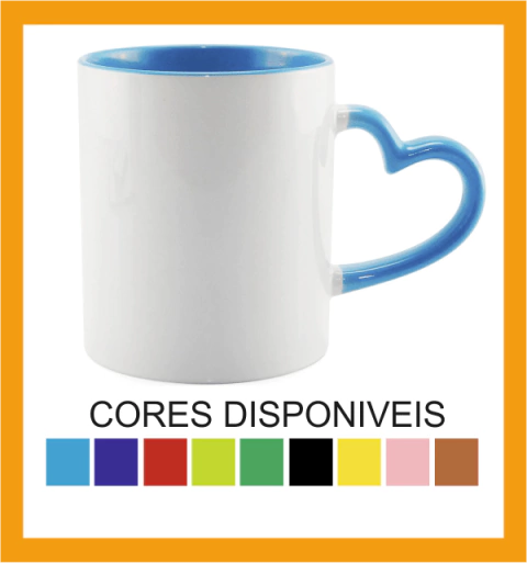 FC10 - CANECA ALÇA CORAÇÃO BICOLOR ( CLIQUE AQUI PARA SABER MAIS)