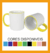 FCB02 - Caneca alça e borda colorida VARIAS CORES
