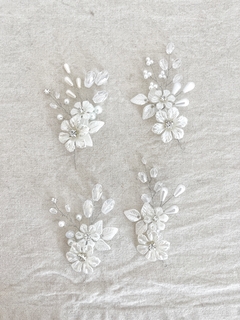 PINS HORIZONTINA PLATEADOS NOVIAS
