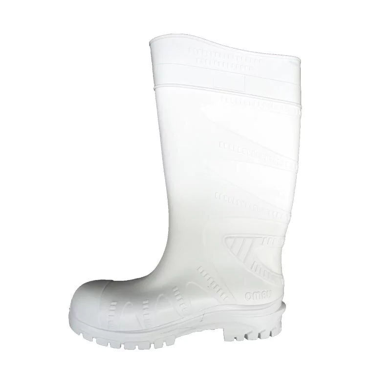 BOTA PVC BLANCA OMBU INDUSTRIAL CAÑA ALTA SIN PUNTERA