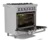 Fogão Professional Gás/Elétrico 75cm 220v Elettromec FGE-5Q-75-XP-2GMA - Loja Espaco Gourmet