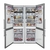 Conjunto com 02 Refrigeradores Bottom Freezer de Piso e Embutir Tecno TR32BXDA 220V - comprar online