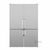Conjunto com 02 Refrigeradores Bottom Freezer de Piso e Embutir Tecno TR32BXDA 220V
