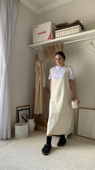 Vestido moletom midi - Na Casa